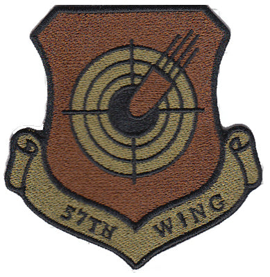 Air Force 57th Wing OCP Spice Brown Patch - 2 Pack